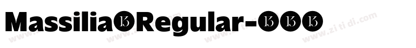 Massilia Regular字体转换
